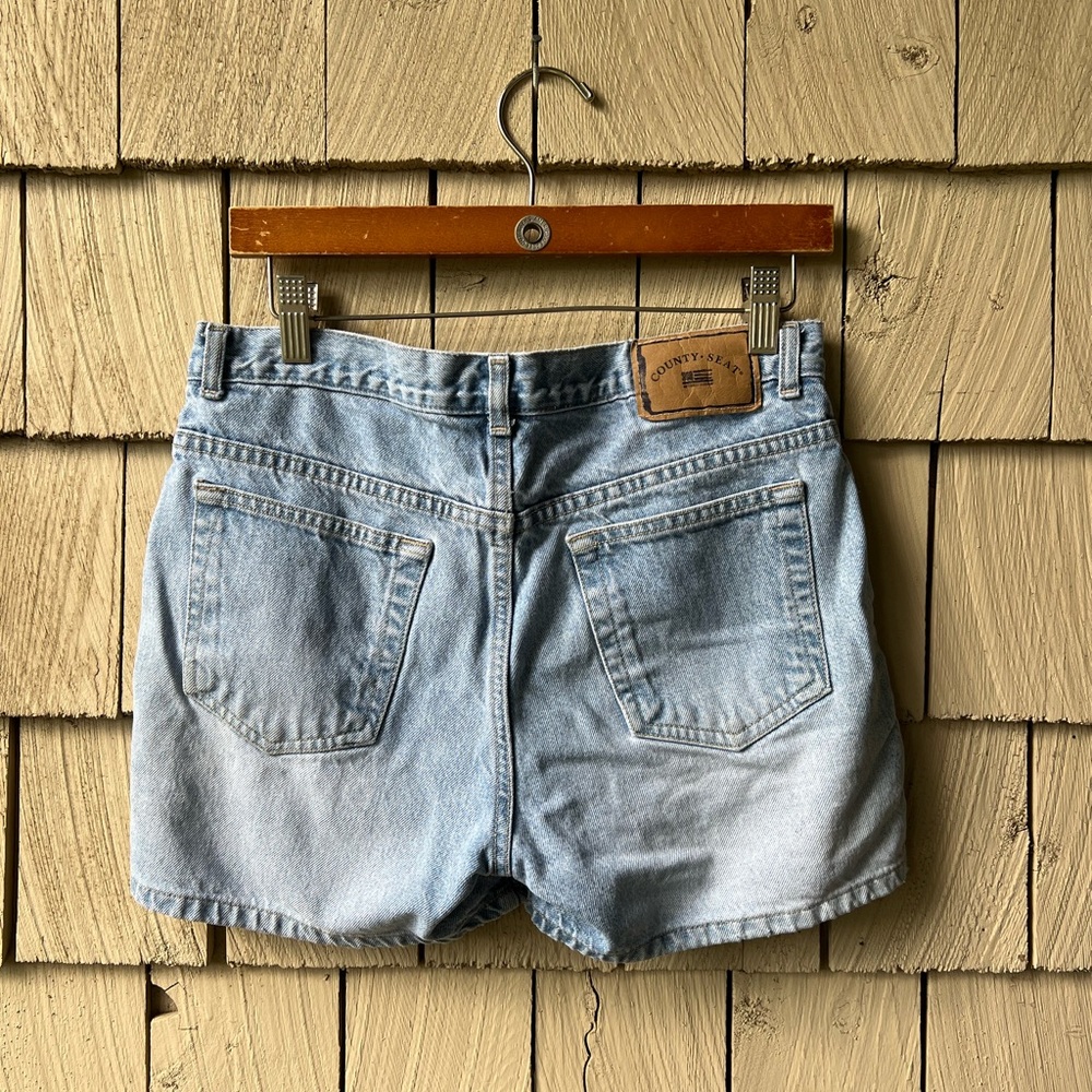 Blue Jean Shorts Distressed Cut-Off Style